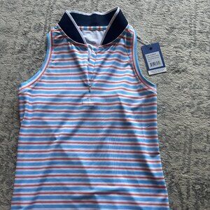 Addison Bay Active Pique Sleeveless Courtside Polo